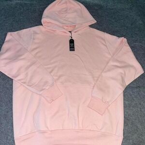 Kangol Mens Pink Pullover Hoodie Sweatshirt Large NWT Streetwear Classic Logo